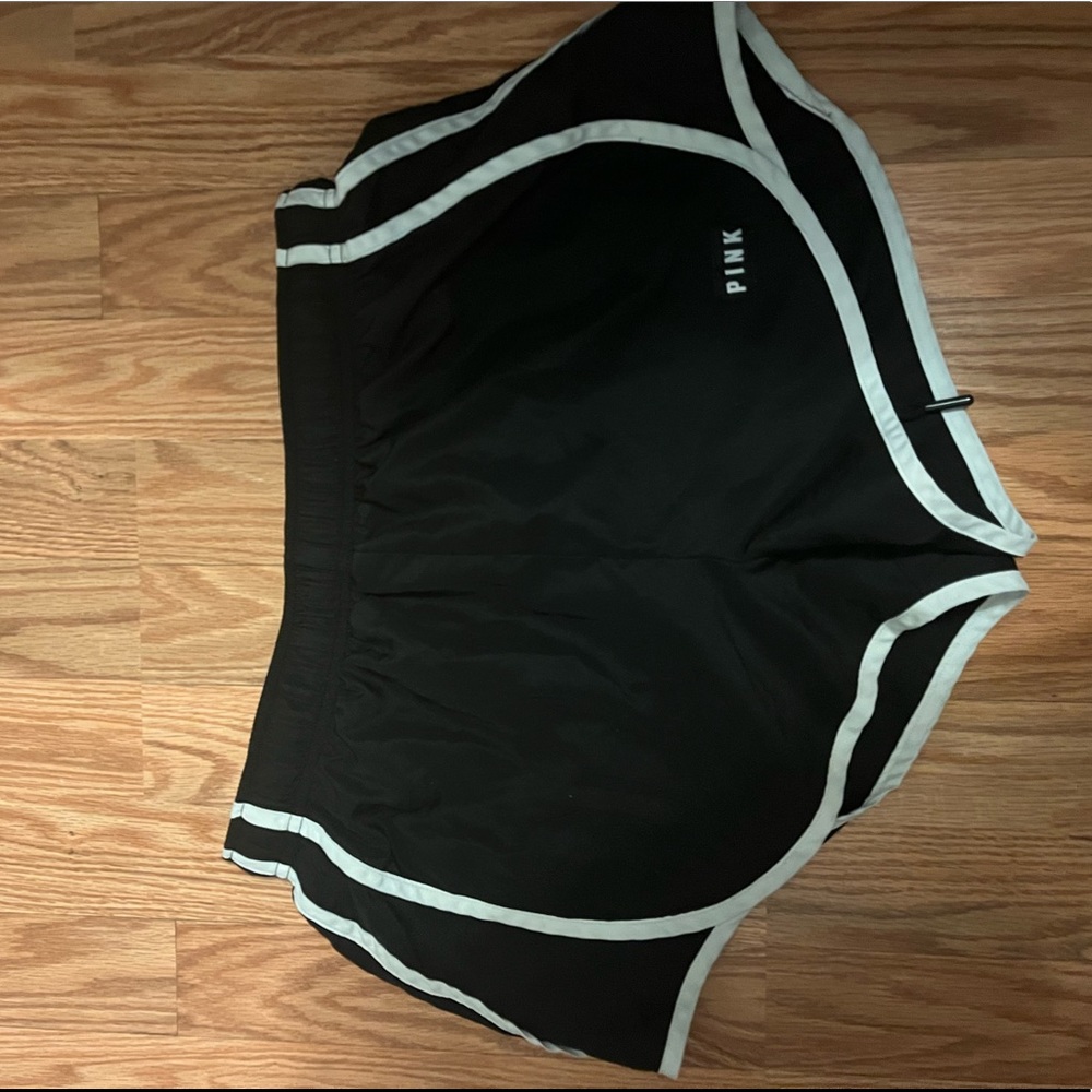 PINK Atheltic Shorts (Black Size Medium)
